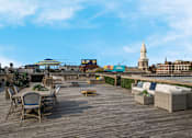 Thumbnail 41 of 65 - Roof top deck with lounge chairs at The View at Old City, Philadelphia, Pennsylvania
