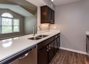 Thumbnail 5 of 37 - kitchen with modern appliances and cut-out to living room