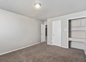Thumbnail 25 of 39 - an empty room with carpet and a closet at Emerald Greens, Norman Oklahoma
