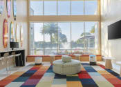 Thumbnail 4 of 17 - a room with a view of a water fountain and a large window at Lakeside Villas, Orlando, 32817