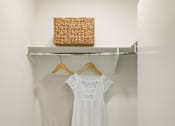 Thumbnail 15 of 27 - A white shirt is hanging on a white shelf at WM by CLG, Los Angeles  