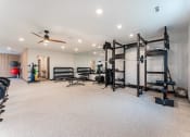 Thumbnail 10 of 18 - fitness center with strength training and free weights at Pure Lowell, Lowell, 72745