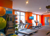 Thumbnail 12 of 17 - Cardio Machines at The Laurel Apartments, Saint Louis