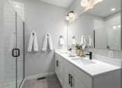 Thumbnail 21 of 71 - Model En Suite Bathroom at The Flats & Terraces at Wildhorse Village, Chesterfield, MO