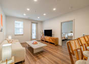 Thumbnail 6 of 60 - Living Room with Television at Timber Club, St. Peters, MO