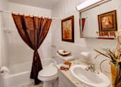 Thumbnail 11 of 11 - Classic bathroom with tile at Kings Gate West Apartments, New York, 13031