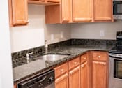 Thumbnail 5 of 12 - Kitchen at Lenox Village Apartments, Georgia, 30324