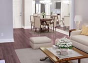 Thumbnail 1 of 12 - Living Room and Dining Room at Lenox Village Apartments, Atlanta, GA, 30324