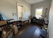 Thumbnail 5 of 8 - A room with a lot of boxes on the floor.