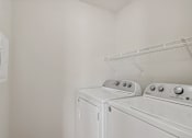 Thumbnail 8 of 14 - Model laundry closet at Candlelight Village Manufactured Home Community in Sauk, IL