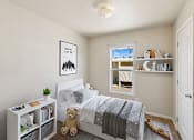 Thumbnail 5 of 23 - Model secondary bedroom at Verde Plaza Manufactured Home Community in Tucson, Arizona