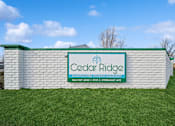 Thumbnail 25 of 25 - Property sign at Cedar Ridge Manufactured Home Community  in Wichita, Kansas