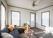 Thumbnail 2 of 16 - Model living room at Aldea Manufacture Home Community in Fort Worth, Texas