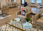 Thumbnail 3 of 7 - A Living Room With a White Sofa at Arbours at Quincy, Quincy, 32351