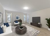 Thumbnail 25 of 52 - Living Area With TV at Riverchase Landing, Hoover, 35244