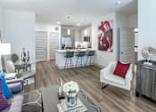 Thumbnail 35 of 55 - Kitchen along with clubhouse at Alys Crossing Apartments, Cypress, TX