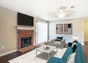 Thumbnail 10 of 20 - Living Room at Arbors at Natchez Trace Apartments, Ridgeland, 39157