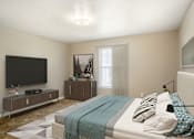 Thumbnail 11 of 20 - Bedroom with high celling at Arbors at Natchez Trace Apartments, Ridgeland, MS 39157