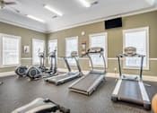 Thumbnail 7 of 24 - Fitness equipment at Broadstreet at EastChase Apartments, Montgomery, AL