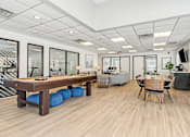 Thumbnail 3 of 27 - A conference room with a long table and chairs. at Chatham Hill, New Jersey, 07928