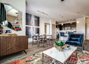 Thumbnail 19 of 38 - Warm Living And Dining Room at Fifty02 Westover Hills, Texas, 78251
