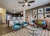 Thumbnail 11 of 38 - Stunning living and kitchen room at Fifty02 Westover Hills, San Antonio, TX, 78251