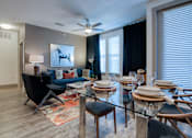 Thumbnail 18 of 38 - Living Room Come Dining Area View at Fifty02 Westover Hills, San Antonio, 78251