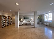Thumbnail 35 of 46 - a view of the living room from the entrance to the library at Pier Village Apartments, Long Branch, New Jersey