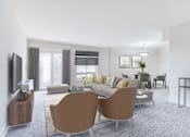 Thumbnail 22 of 26 - Living with open kitchen at Seminary Towers, Alexandria