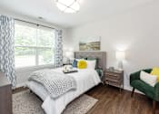 Thumbnail 30 of 47 - Bedroom with ceiling fan at Lumen Apartments, Hampton, Virginia