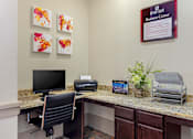 Thumbnail 28 of 33 - Business Center With Computer at Mansfield on the Green, Texas, 76063