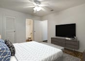 Thumbnail 19 of 32 - Bedroom With TV at Pear Orchard, Ridgeland, Mississippi