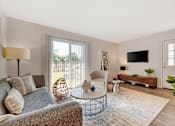 Thumbnail 13 of 31 - a living room with a couch and a chair and a tv at Quail Ridge, New Jersey, 08536