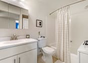 Thumbnail 19 of 31 - a bathroom with a sink toilet and a shower at Quail Ridge, Plainsboro Township, New Jersey