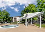 Thumbnail 8 of 31 - our apartments have a patio with a pool and shade at Quail Ridge, New Jersey