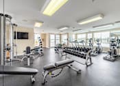 Thumbnail 7 of 29 - Fitness center area at River House Apartments, Norfolk, VA