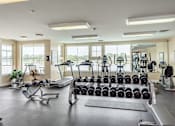 Thumbnail 9 of 29 - Fitness center at River House Apartments, Norfolk, Virginia