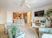 Thumbnail 17 of 29 - River House Living Area 2 at River House Apartments, Norfolk, Virginia