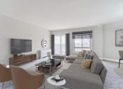 Thumbnail 17 of 26 - Living room area with couch at Seminary Towers, Alexandria, 22304