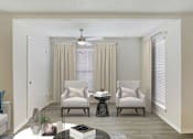 Thumbnail 11 of 35 - Living Room with high ceiling Fan