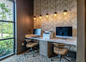 Thumbnail 18 of 35 - Wifi Lounge And Open Work Spaces at Stone Loch Apartments, Tomball, TX