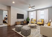 Thumbnail 10 of 52 - Living Room With Expansive Window at The Cosmopolitan, Tulsa, 74119