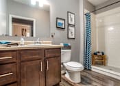 Thumbnail 9 of 27 - Spacious Bathrooms at The Heights Apartments, Montgomery