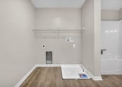 Thumbnail 29 of 51 - the room is empty and there is a white floor and a closet