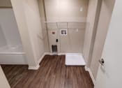 Thumbnail 19 of 26 - an empty bathroom with a shower and a bathtub
