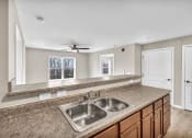 Thumbnail 42 of 51 - a kitchen with a sink and a counter top
