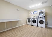 Thumbnail 42 of 78 - a washer and dryer in a laundry room with a counter