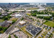 Thumbnail 22 of 48 - an aerial view of downtown dayton