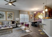 Thumbnail 5 of 32 - Living Room and Dining Area