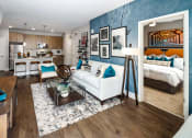 Thumbnail 1 of 13 - Living Room, Bedroom, and Dining Area